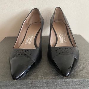 Mid height Ferragamo heel